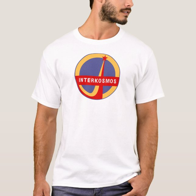 Vintage Soviet Space Agency / INTERKOSMOS T-Shirt (Front)