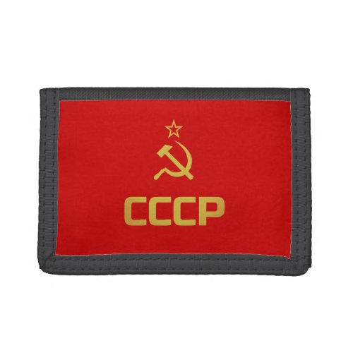 Vintage Soviet Union _ CCCP _ Hammer and Sickle Trifold Wallet
