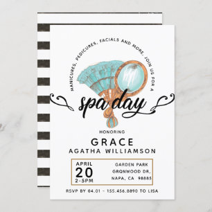 Vintage Spa Day Invitation