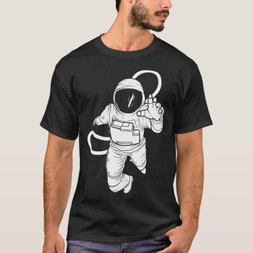 Vintage space astronaut T_Shirt