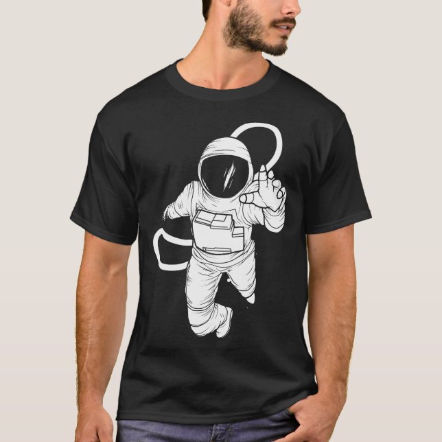 Vintage space astronaut T-Shirt (Front)