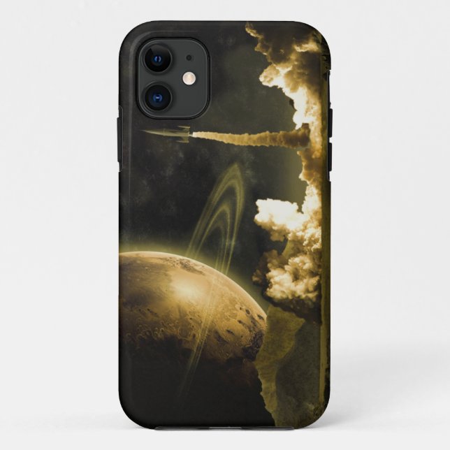 Vintage Space Launch Case-Mate iPhone Case (Back)