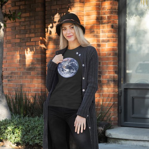 Vintage Space Photo Earth Tri_Blend Shirt