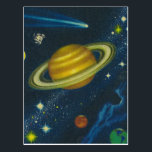 Vintage Space Postcard<br><div class="desc">Vintage graphic</div>