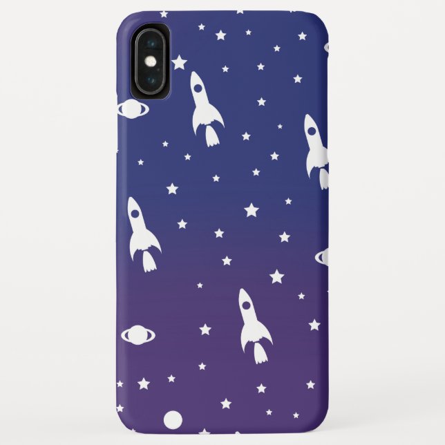 vintage Space Rockets Pattern Case-Mate iPhone Case (Back)