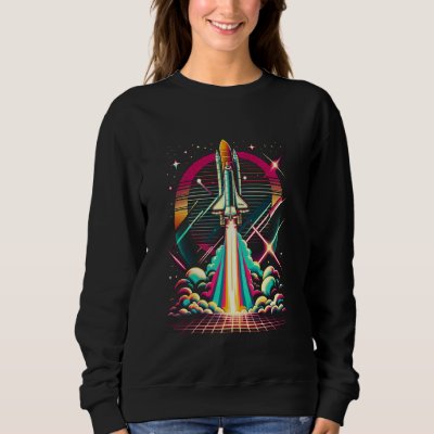 Vintage Space Shuttle Launch Kennedy Space Centre  Sweatshirt