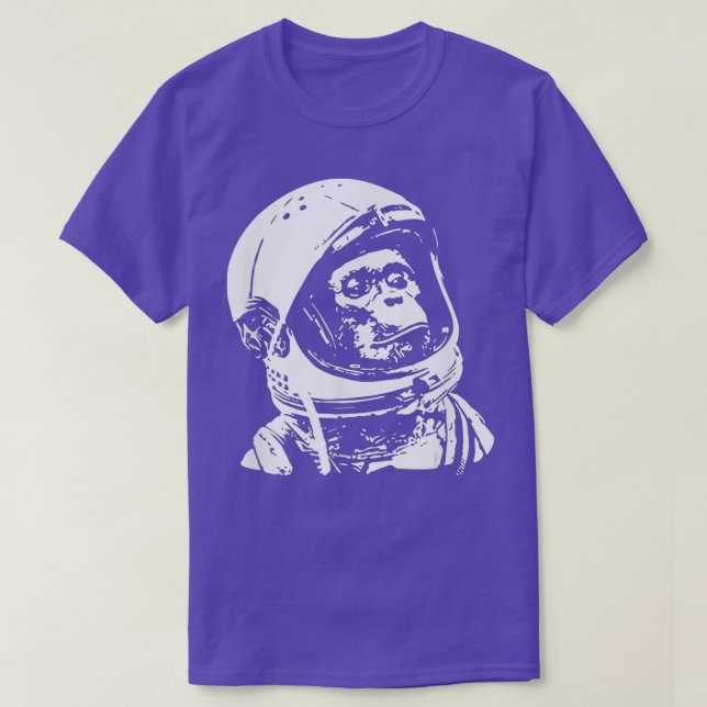 Vintage Space Travel Astronaut Monkey  - 1  T-Shirt (Design Front)