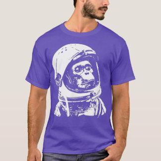 Vintage Space Travel Astronaut Monkey 2 T-Shirt