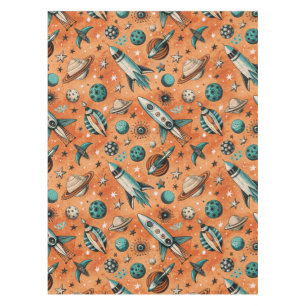 Vintage Spacecraft Rocket Ships Pattern -Cosmos(5) Tablecloth