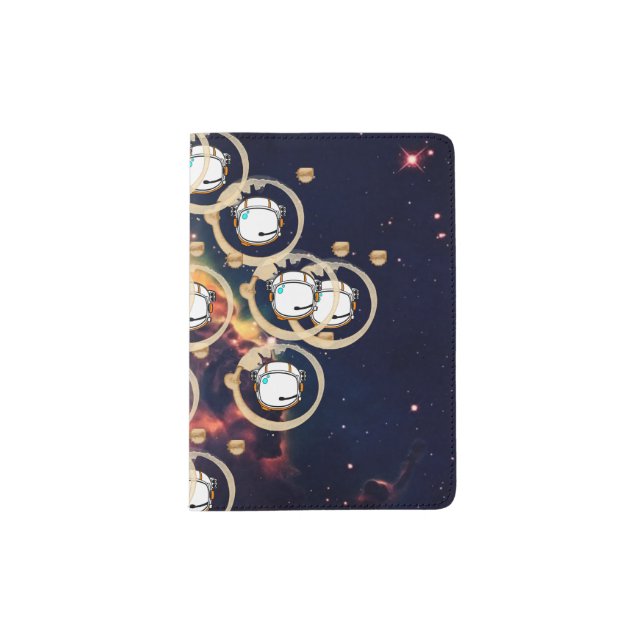 Vintage Spaceman  Passport Holder (Front)
