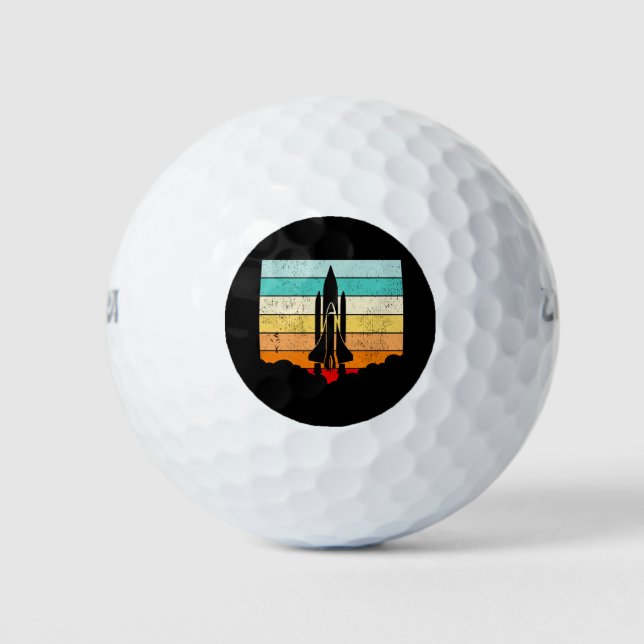 Vintage Spaceship /Space/Spacecraft Golf Balls (Front)