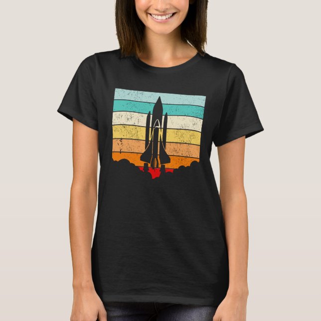 Vintage Spaceship /Space/Spacecraft T-Shirt (Front)