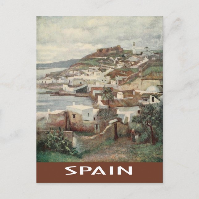 Vintage Spain Ayamonte Postcard (Front)