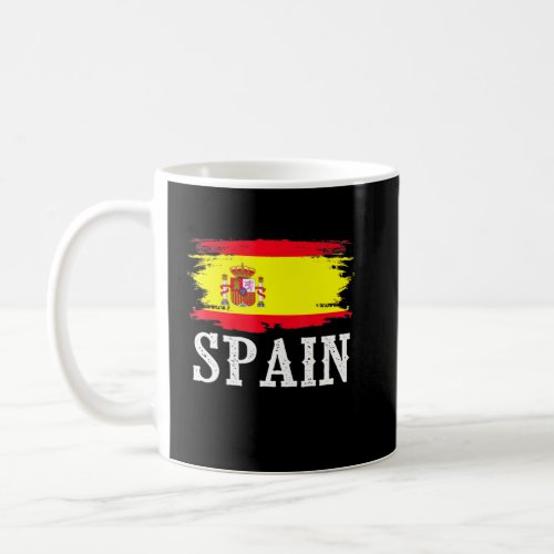 Vintage Spain Flag I Love Spain  Coffee Mug