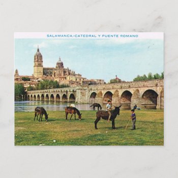Vintage Spain  Salamanca  Cathedral Postcard by windsorarts at Zazzle