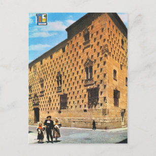 Vintage Spain,  Salamanca, House of Shells Postcard
