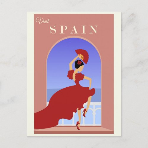 Vintage Spain Spanish Flamenco Travel Postcard