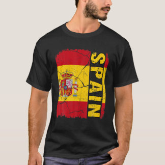 Vintage Spanish Flag Spain Pride Roots Heritage Gi T-Shirt