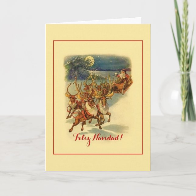 Vintage Spanish / Hispanic Christmas Card (Front)