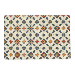Vintage Spanish Tile Pattern Placemat