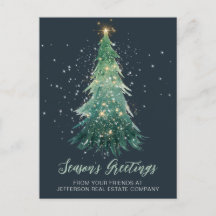 Vintage Sparkling Christmas Tree Company Business 