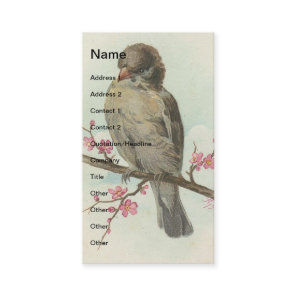 Vintage Sparrow Business Card