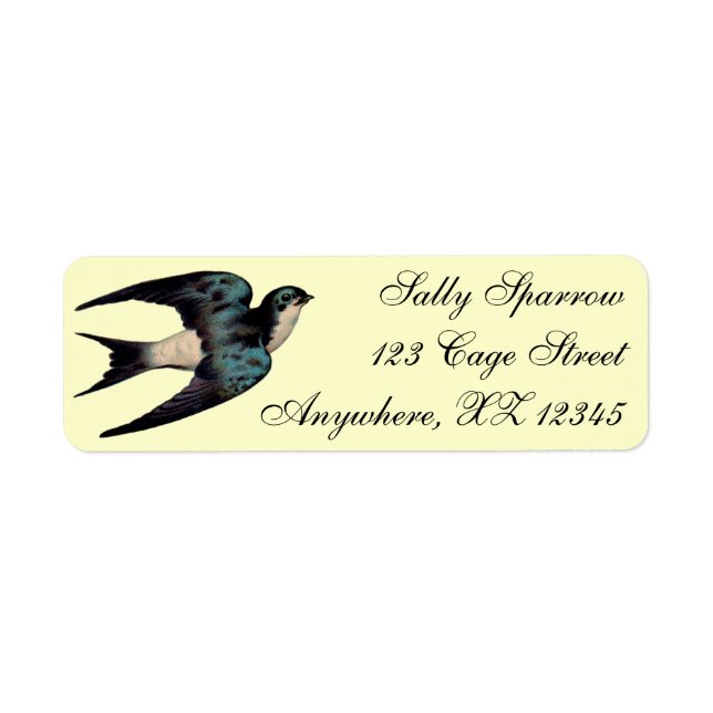 Vintage Sparrow Label (Front)