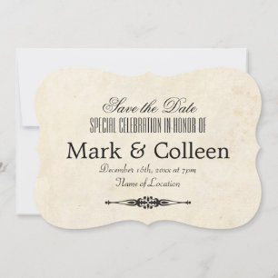 Vintage Special Celebration Variation 2 Save The Date