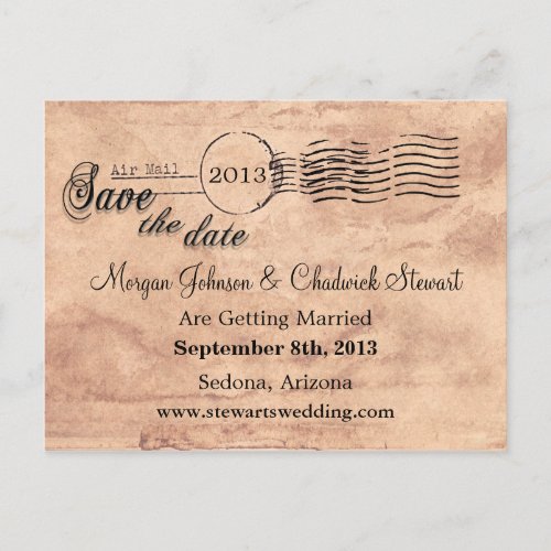 Vintage Special Day Save the Date Announcement Postcard