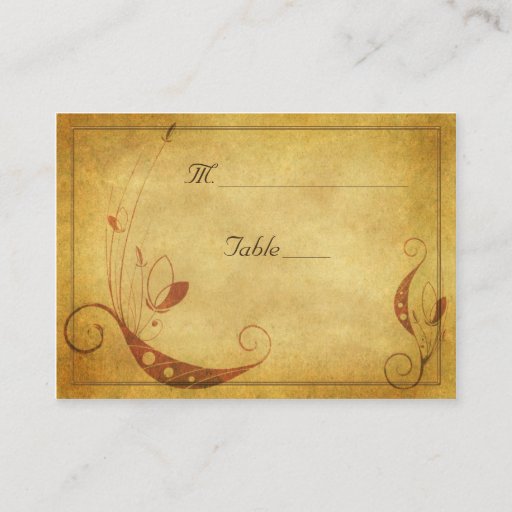 Customizable Vintage Special Occasion Placecards Business Card Template