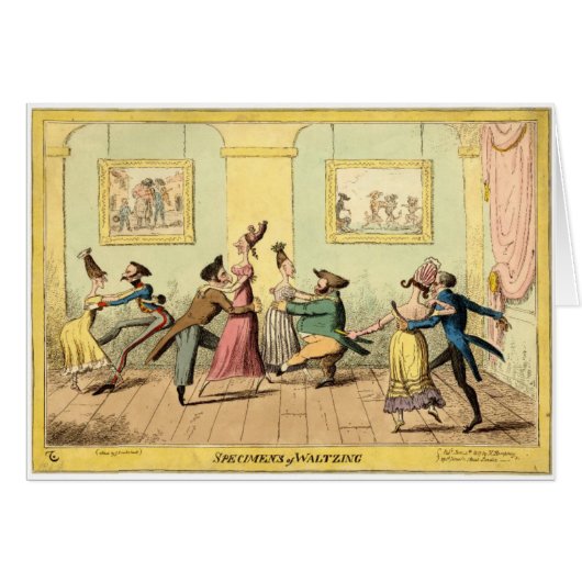 Vintage - Specimens of Waltzing, Cards (Front Horizontal)