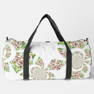 Vintage Spectrum: African Print Kaleidoscope Art Duffle Bag