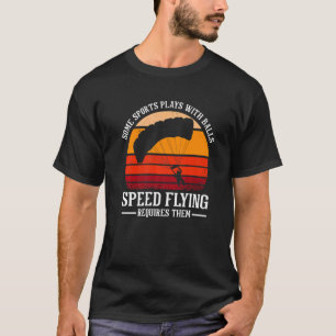 Vintage Speed Flying Pilot Paragliding Retro Speed T-Shirt