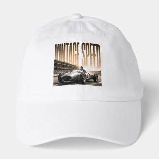Vintage Speed Luxury Racing Editorial Graphic Hat