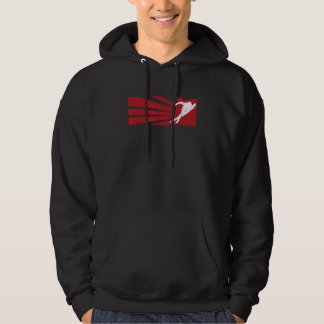 vintage Speed Skating man Speed skater  Speed Skat Hoodie