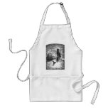 Vintage Sperm Whale Breaching, Marine Life Animals Adult Apron