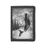 Vintage Sperm Whale Breaching, Marine Life Animals Trifold Wallet