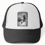 Vintage Sperm Whale Breaching, Marine Life Animals Trucker Hat