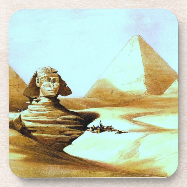 Vintage Sphinx Beverage Coaster (Front)