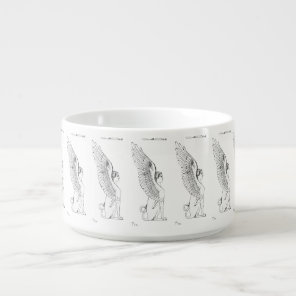 Vintage Sphinx illustration Bowl