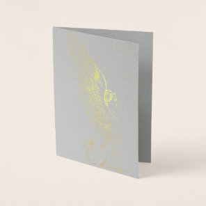 Vintage Sphinx illustration Foil Card