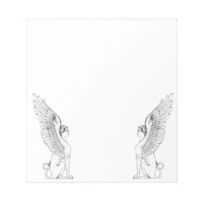 Vintage Sphinx illustration Notepad