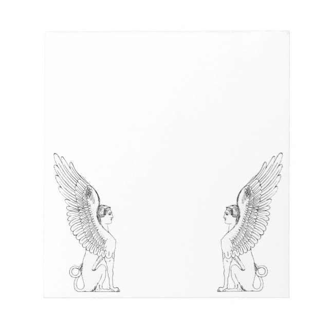 Vintage Sphinx illustration Notepad (Front)