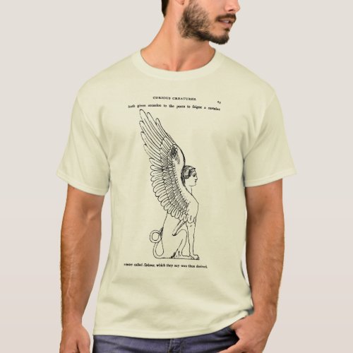 Vintage Sphinx illustration T_Shirt