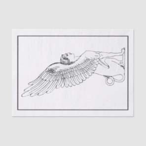 Vintage Sphinx illustration Tissue Paper