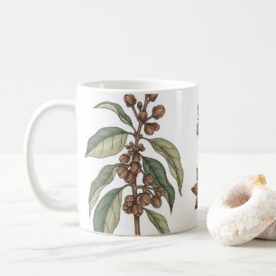 Vintage Spice Illustration Mug, Botanical Kitchen  Coffee Mug