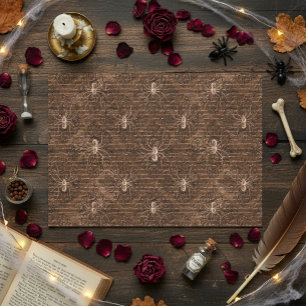 Vintage Spider Halloween Decoupage Ephemera Tissue Paper