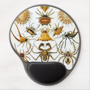 Vintage Spiders or Arachnids by Ernst Haeckel Gel Mouse Pad