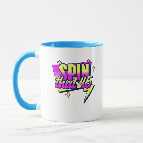 Vintage Spin that 45 70s Retro Mug