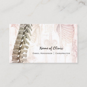 Vintage Spine Chiropractor Appointment Reminder Card